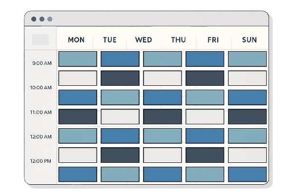 Fully booked calendar through Zeno Reach's outreach program.